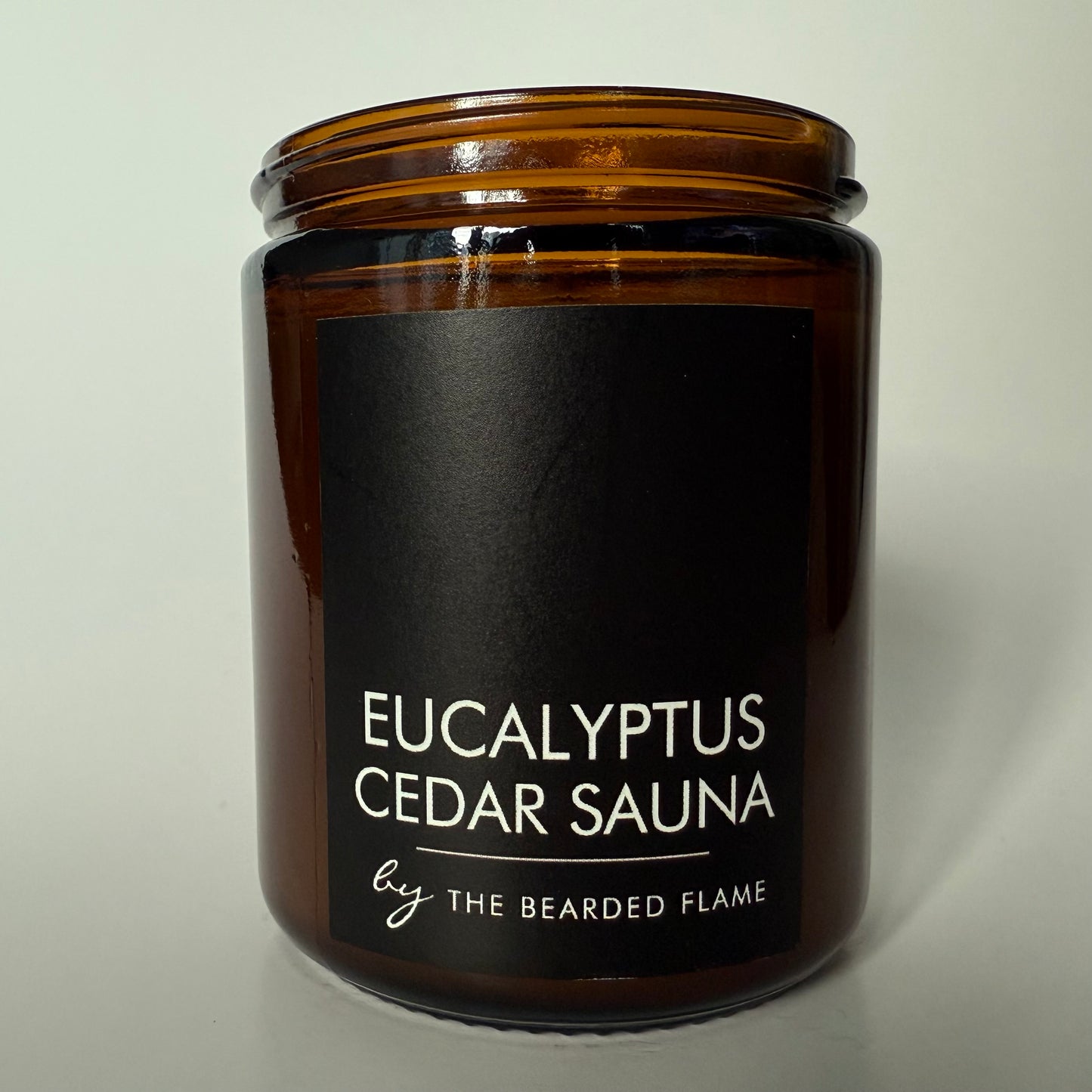 Eucalyptus Cedar Sauna - 8 oz. Candle (Amber or Matte Black)