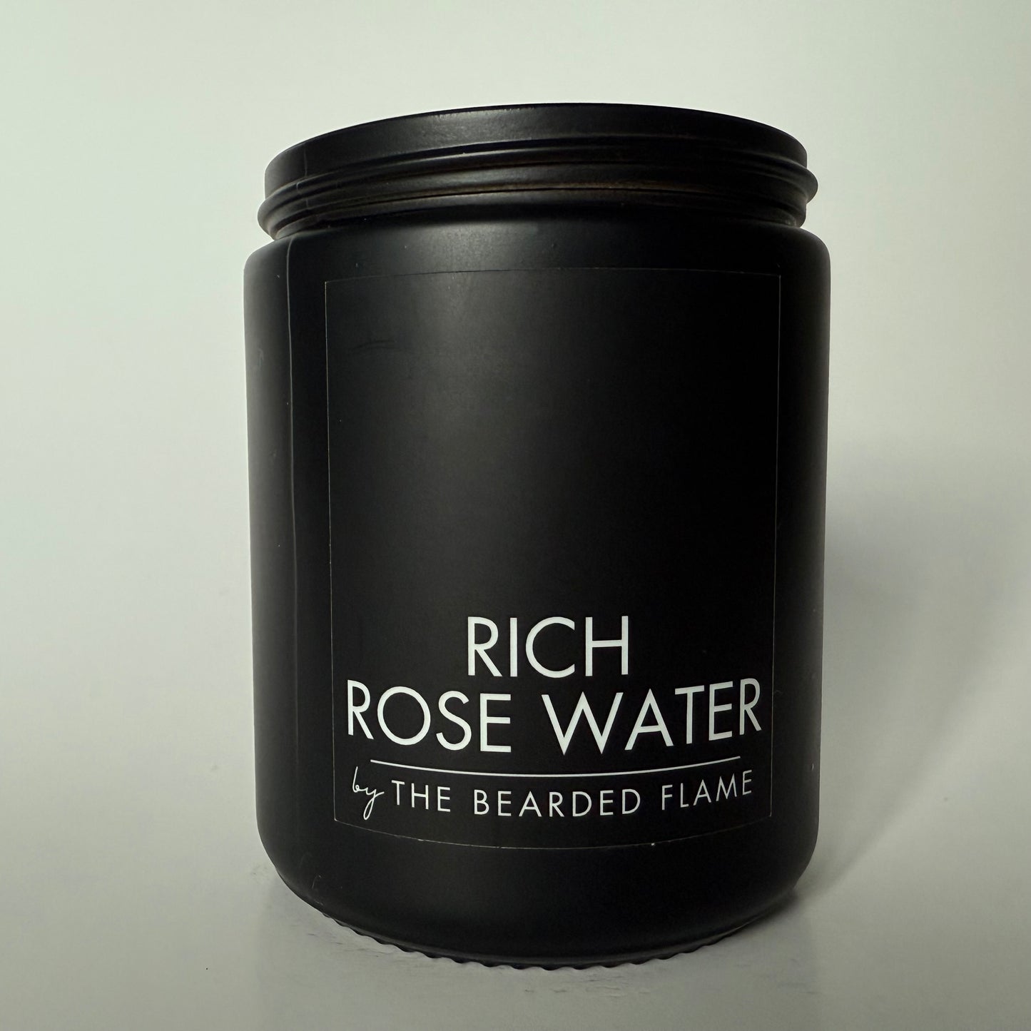 Rich Rose Water - 8 oz. Candle (Amber or Matte Black)