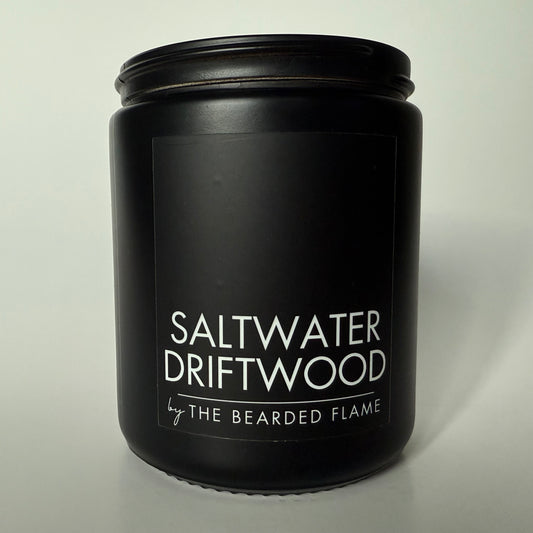 Saltwater Driftwood - 8 oz. Candle (Amber or Matte Black)