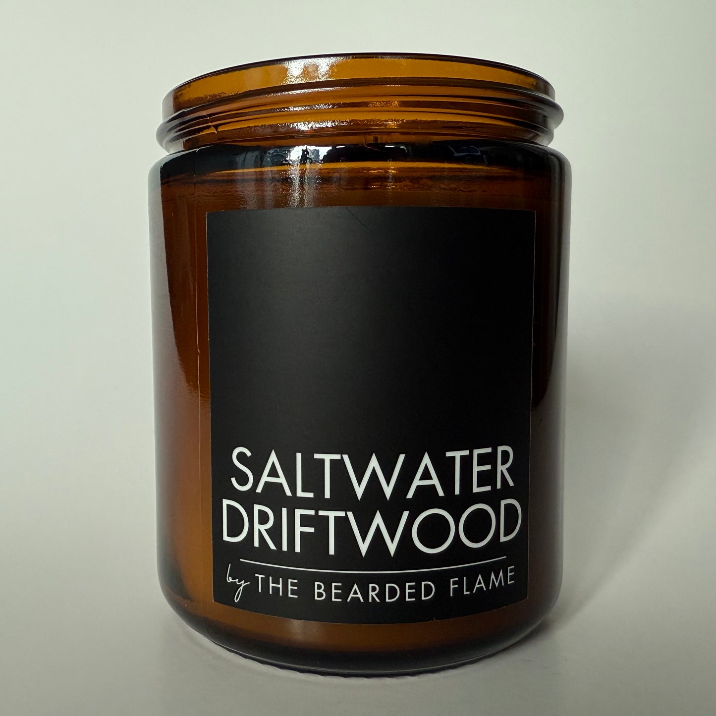 Saltwater Driftwood - 8 oz. Candle (Amber or Matte Black)